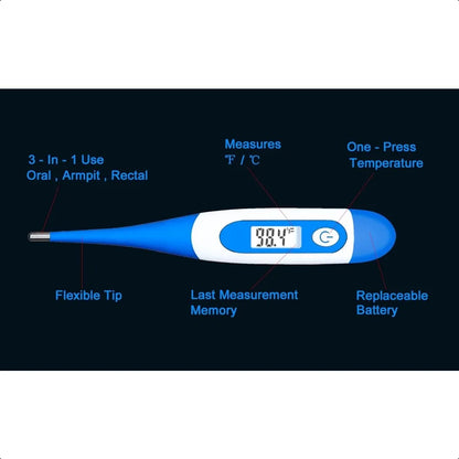 Oral Thermometer Digital Thermometer for Fever A Pack of 4