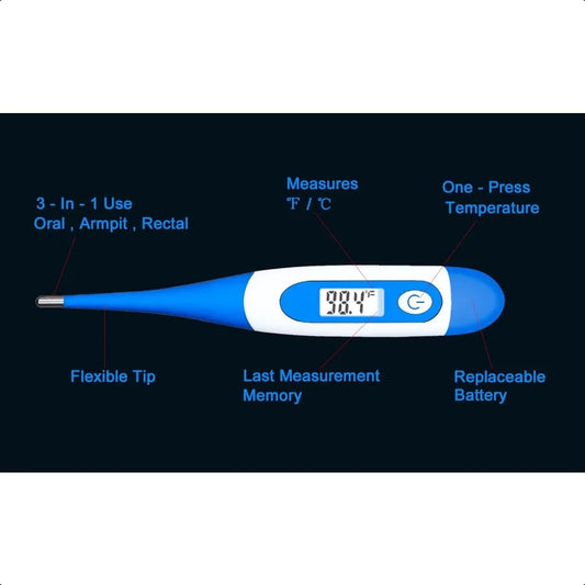 Oral Thermometer Digital Thermometer for Fever A Pack of 4