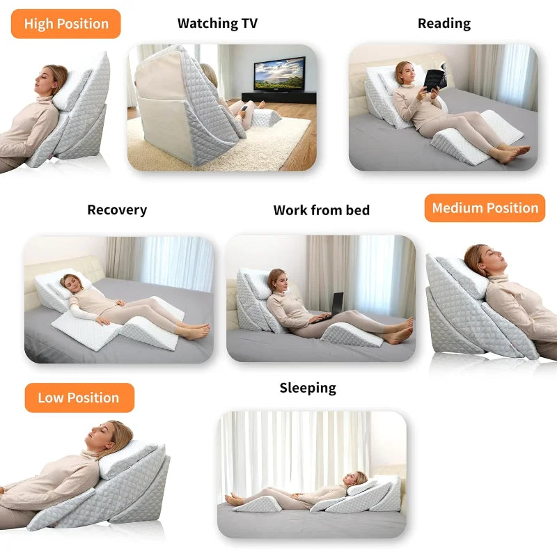 Back Support for Sleeping, Memory Foam Wedge for Lower Back