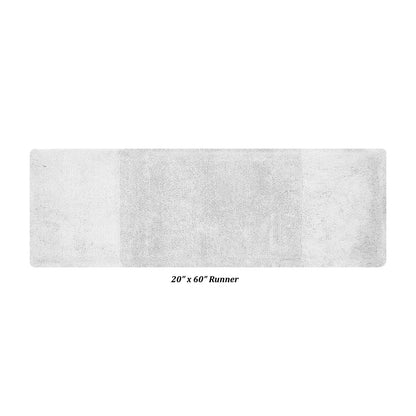 Bathroom Runner Mat 100 Cotton Soft Tufted Water Absorbent Non-Slip