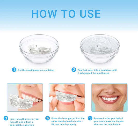 New Mouth Guard Anti-Snoring Teeth Bruxism - helps with Sleep and Apnea