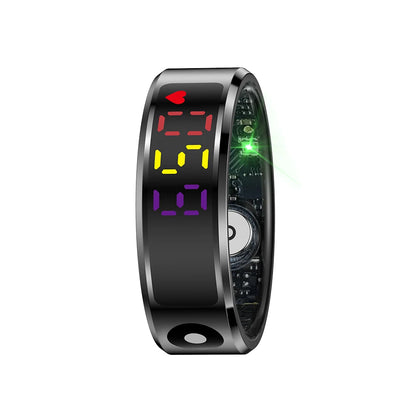 Smart Ring with Display Screen and Touch Health Manager Wireless for Heart Rate Blood Oxygen Monitor