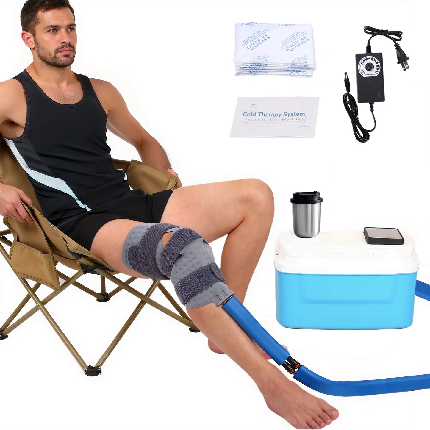Ice Therapy Machine System for Knee After Surgery,