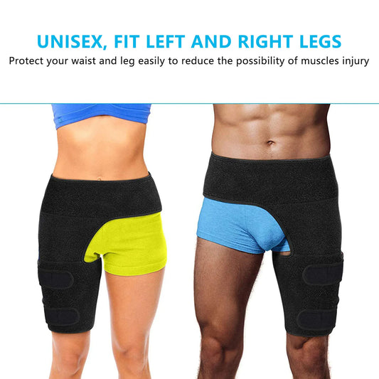 Adjustable Hip Braces Men Women Inguinal Support belt for Pulled Groin Muscle