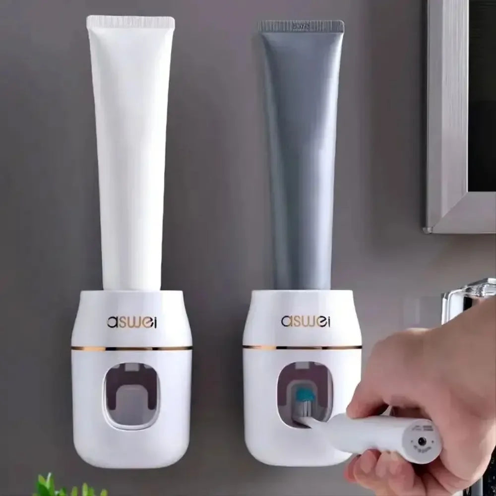 1pc Toothpaste Squeezer & Storage Rack - Easy Automatic Toothpaste Refills