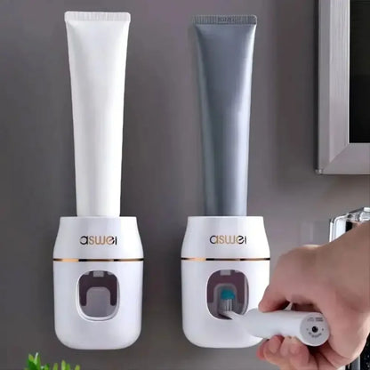 1pc Toothpaste Squeezer & Storage Rack - Easy Automatic Toothpaste Refills