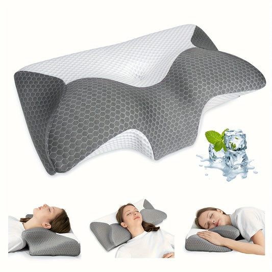 Cervical Memory Foam Pillow Pillows For Neck Shoulder Pain. Ergonomic Orthopedic Sleeping