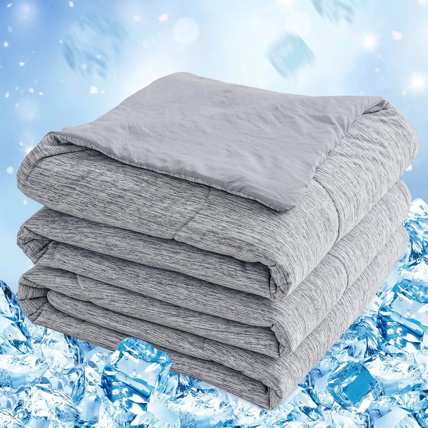Orhopui Cooling Comforter, Cooling Blanket with Chill Cooling Fiber, for Night Sweats