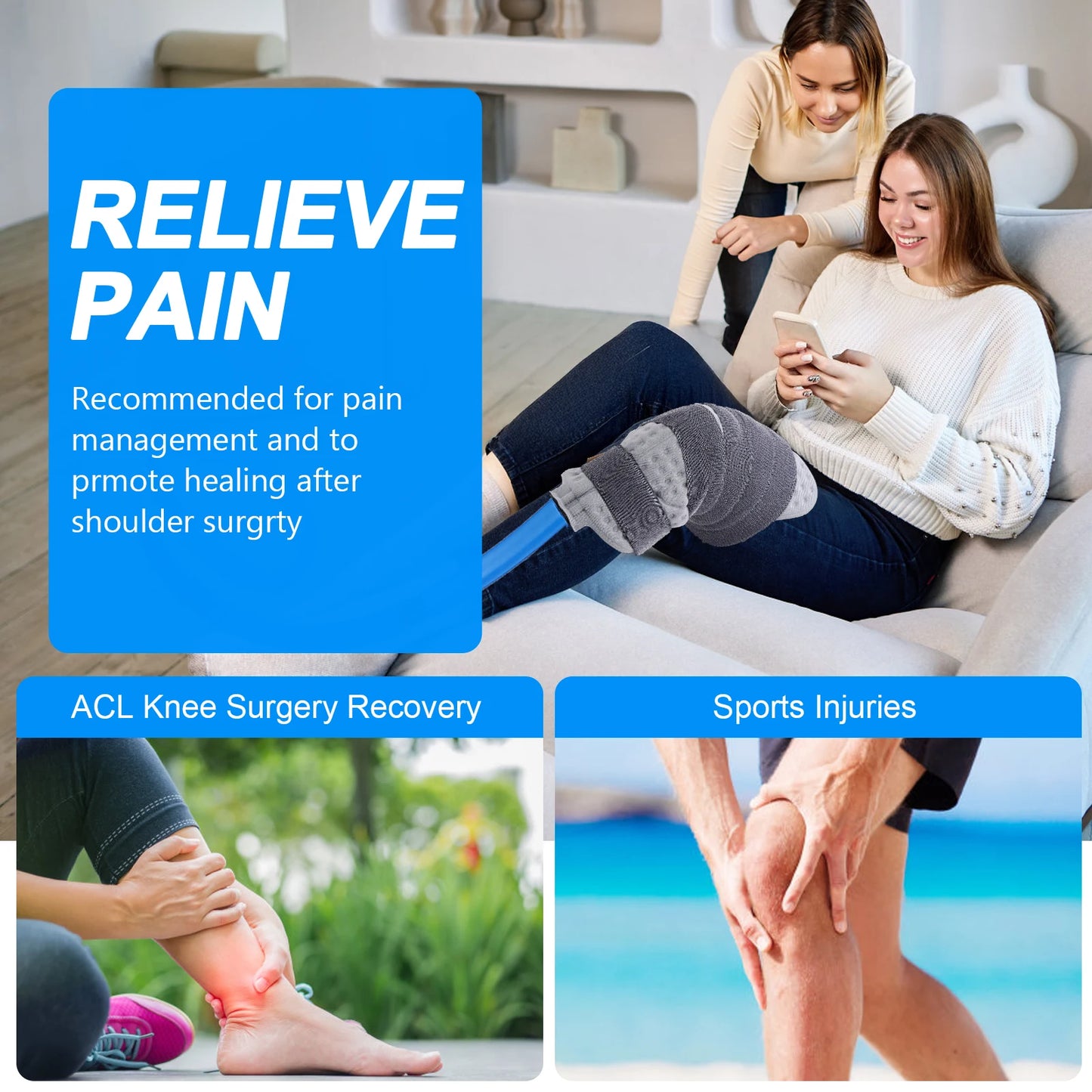 Ice Therapy Machine System for Knee After Surgery,