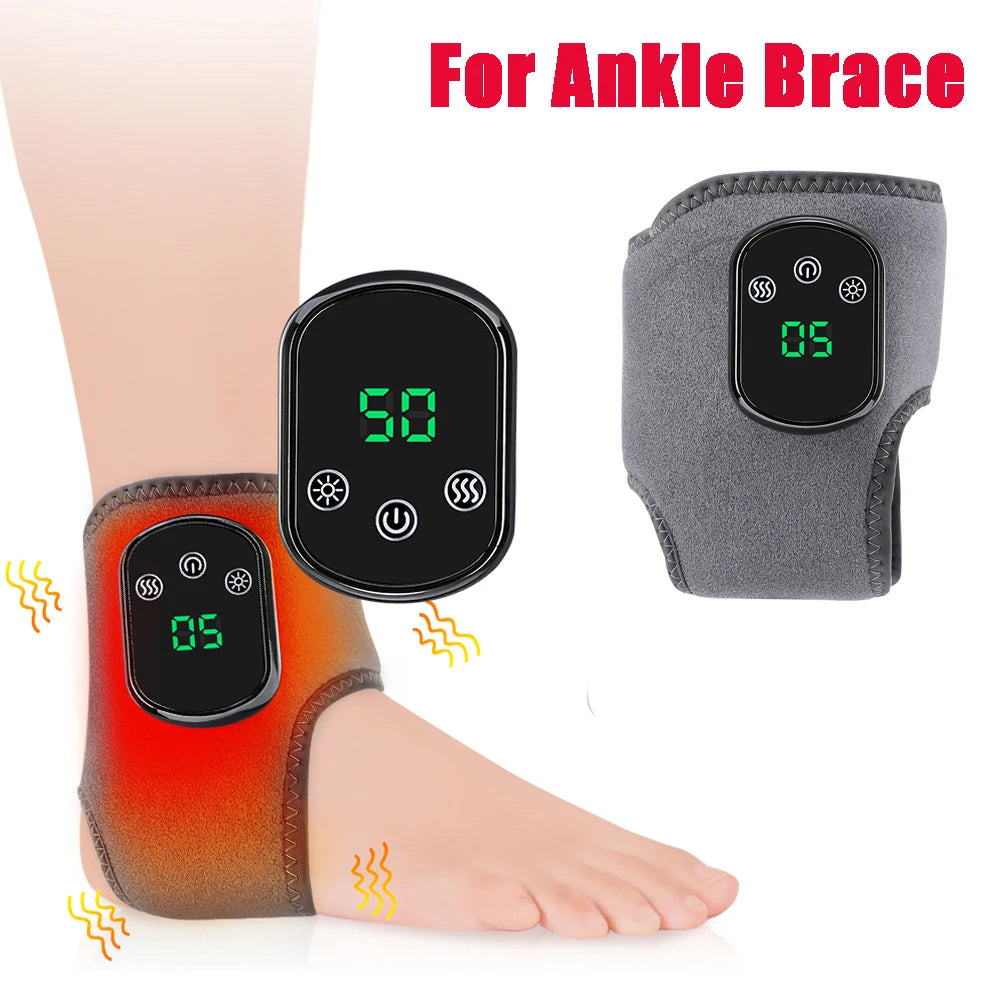 Electric Wrist Brace with Adjustable Hot Compress Vibration Massage