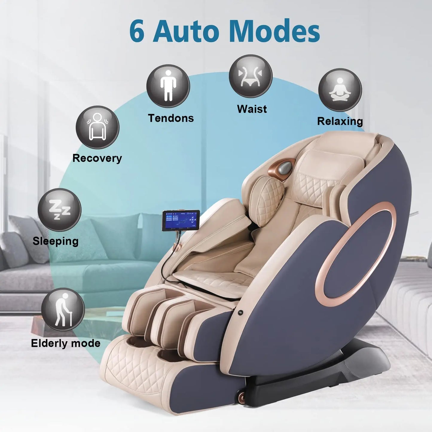Massage Chairs SL-Track Full Body Shiatsu Recliner Zero Gravity Massager with Yoga Stretching Foot Massage Roller