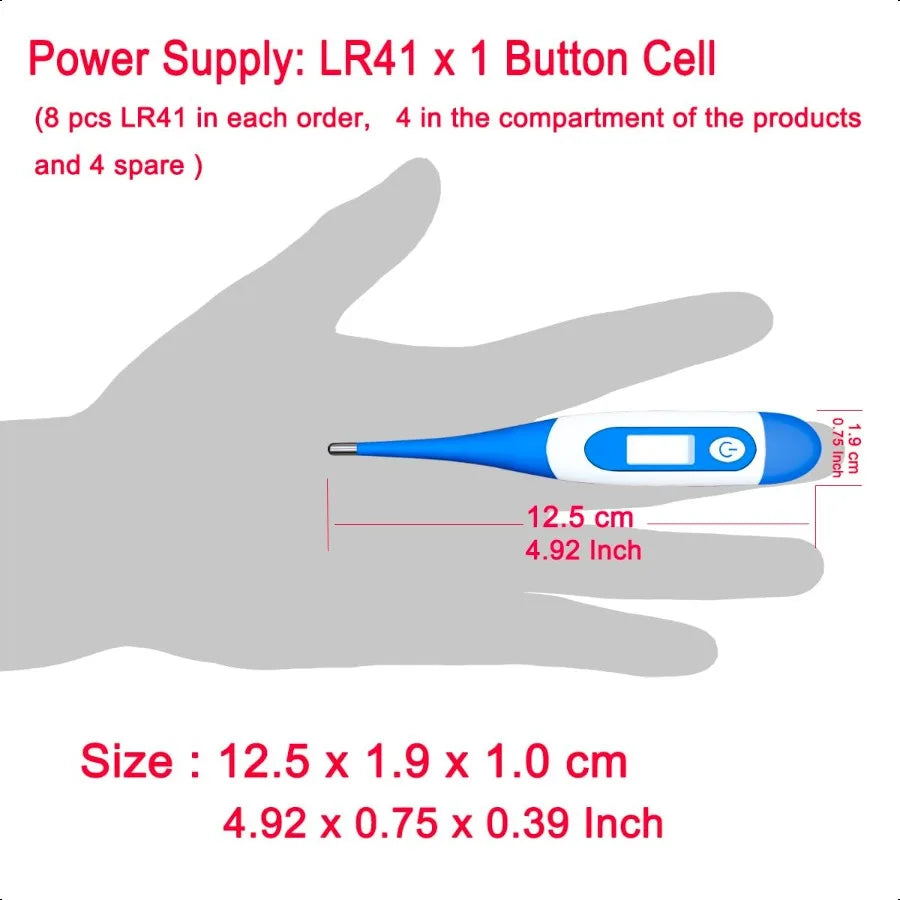 Oral Thermometer Digital Thermometer for Fever A Pack of 4