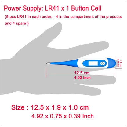 Oral Thermometer Digital Thermometer for Fever A Pack of 4
