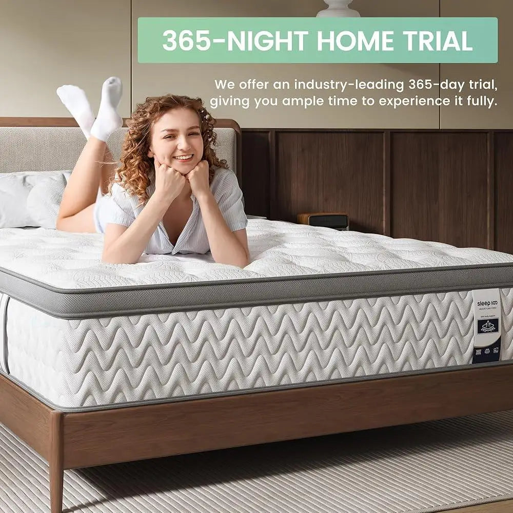 Hybrid Firm 5-Zone Support Deep Sleep Mattress Extra Lumbar Shoulder Pain Relief
