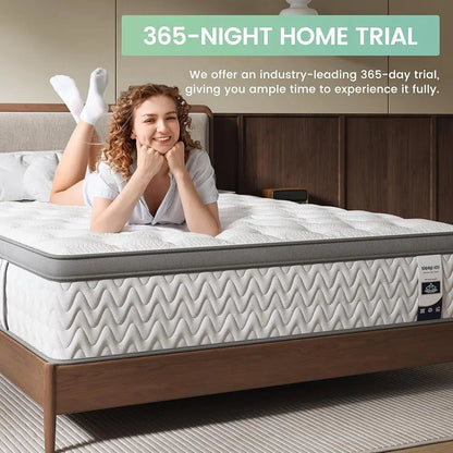 Hybrid Firm 5-Zone Support Deep Sleep Mattress Extra Lumbar Shoulder Pain Relief