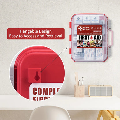 RESCUE 350 Pieces OSHA All-Purpose First Aid Kit,