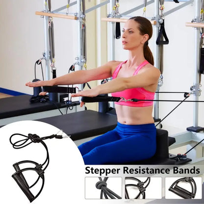 Multifunctional Resistance Bands Ergonomic Stepper Rope Pulling with Handles