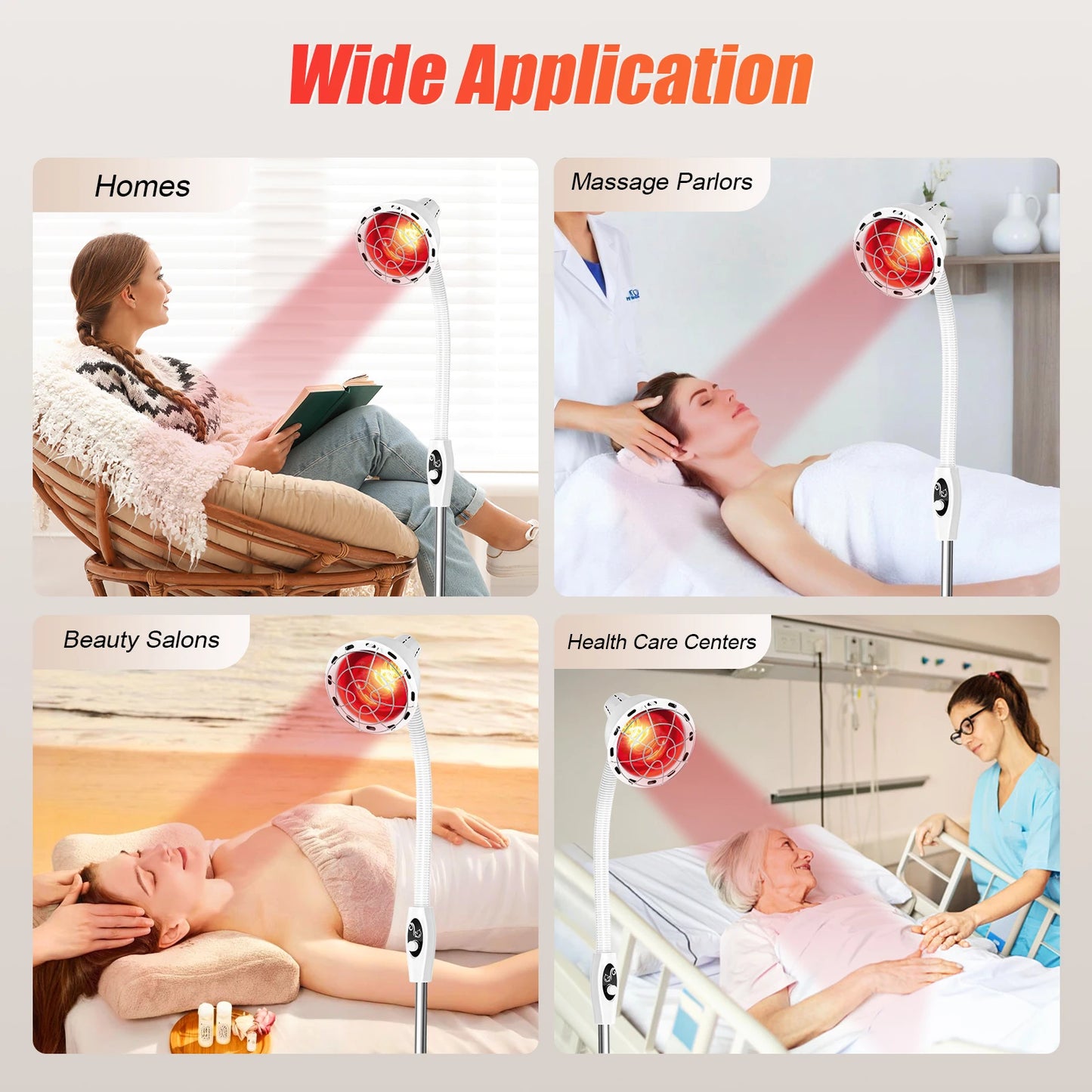 Adjustable Infrared Heat Lamp for Muscle and Joint Pain Relief