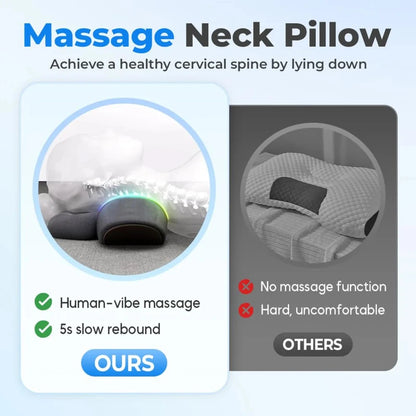 Massager Pillow Cervical Orthopedic Sleeping Pillow Back and Neck Massager