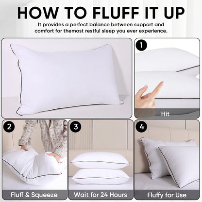 luxury pillow, high pillow core, no collapse deep sleep neck supports