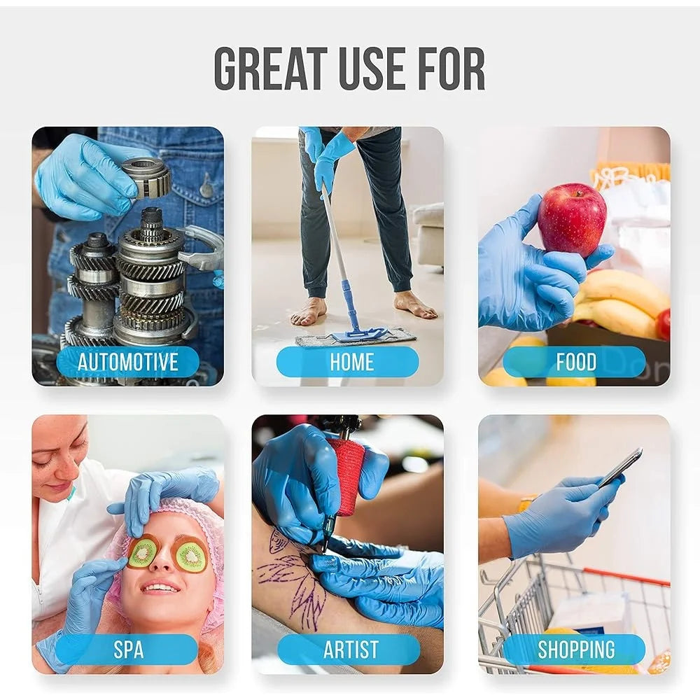 Nitrile Disposable Gloves Powder Free Soft Comfortable Texture