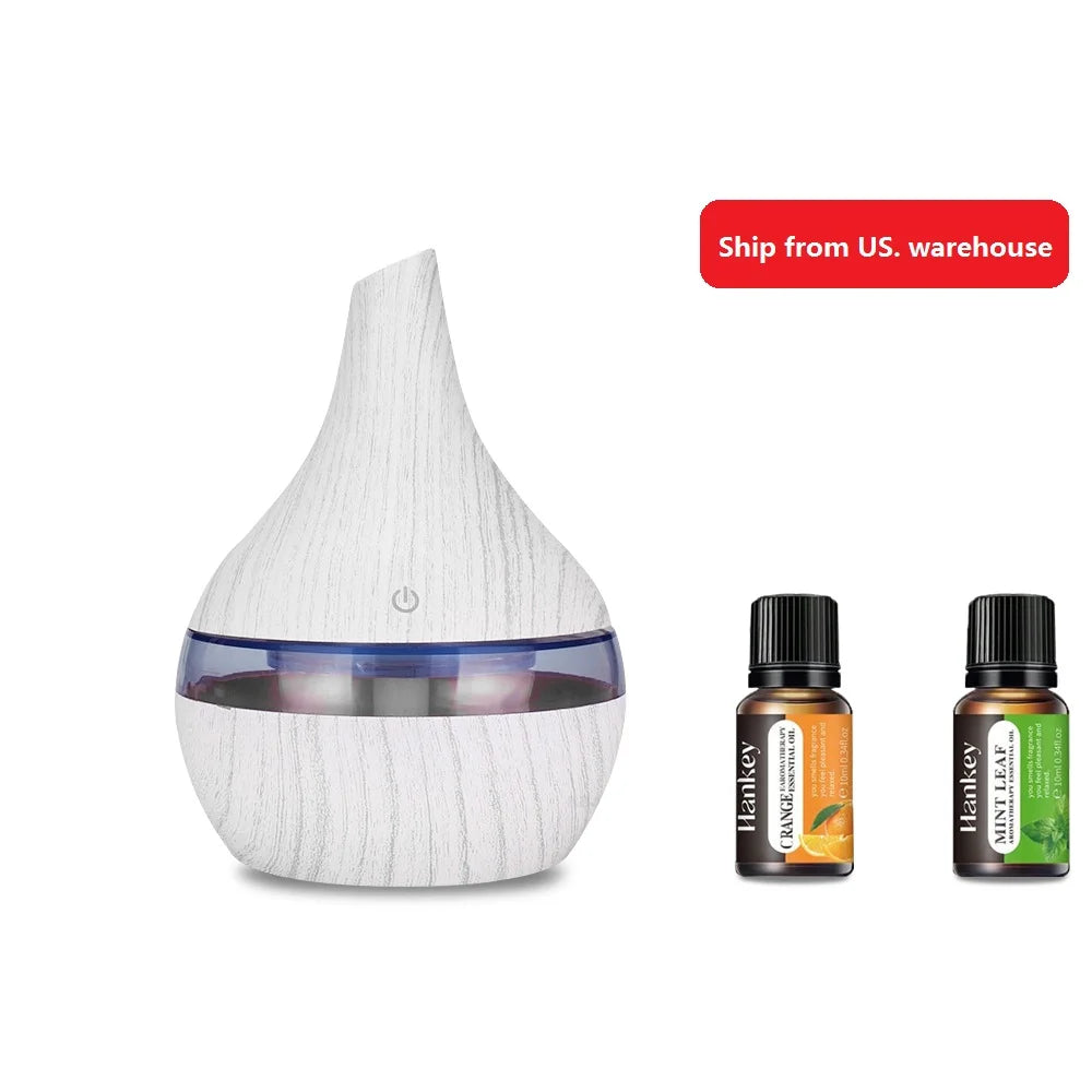300ml USB Essential Oil Diffusers Ultrasonic Air Humidifier