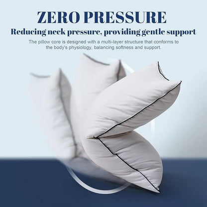 Goose Feather Down Pillows King Size Set of 2 Luxury Hotel Collection