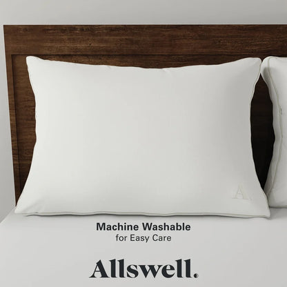 Down Alternative Bed Pillow 2 Pack Antimicrobial Hypoallergenic Firm Support