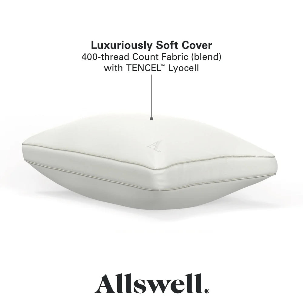 Down Alternative Bed Pillow 2 Pack Antimicrobial Hypoallergenic Firm Support