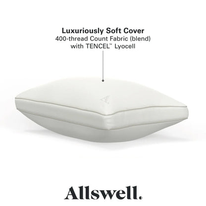 Down Alternative Bed Pillow 2 Pack Antimicrobial Hypoallergenic Firm Support