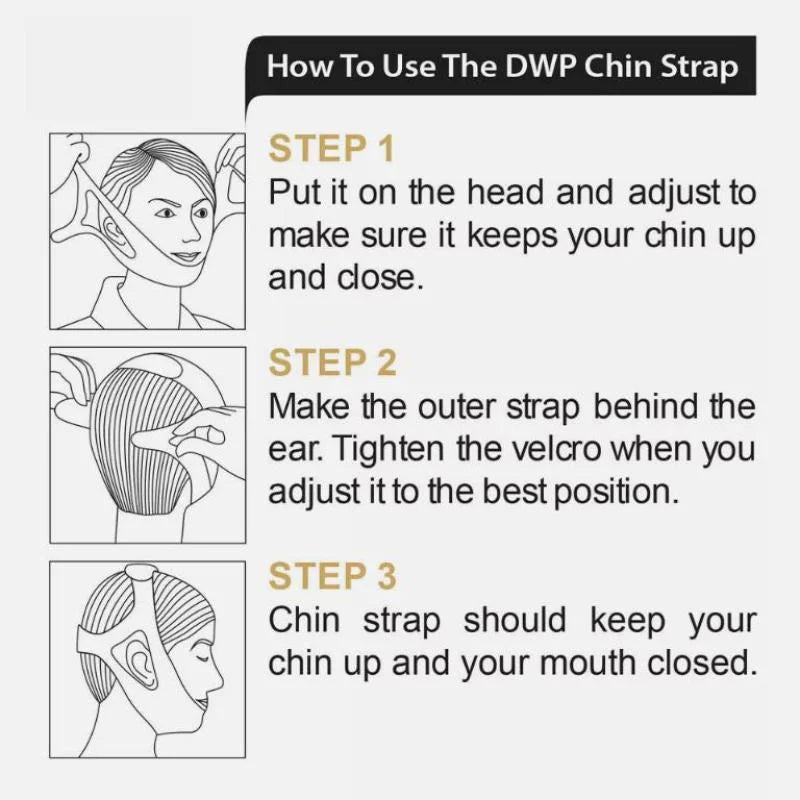 Anti Snore Chin Strap Stop Snoring Belt for Better Breath Sleep-Sleeping Aid Tools