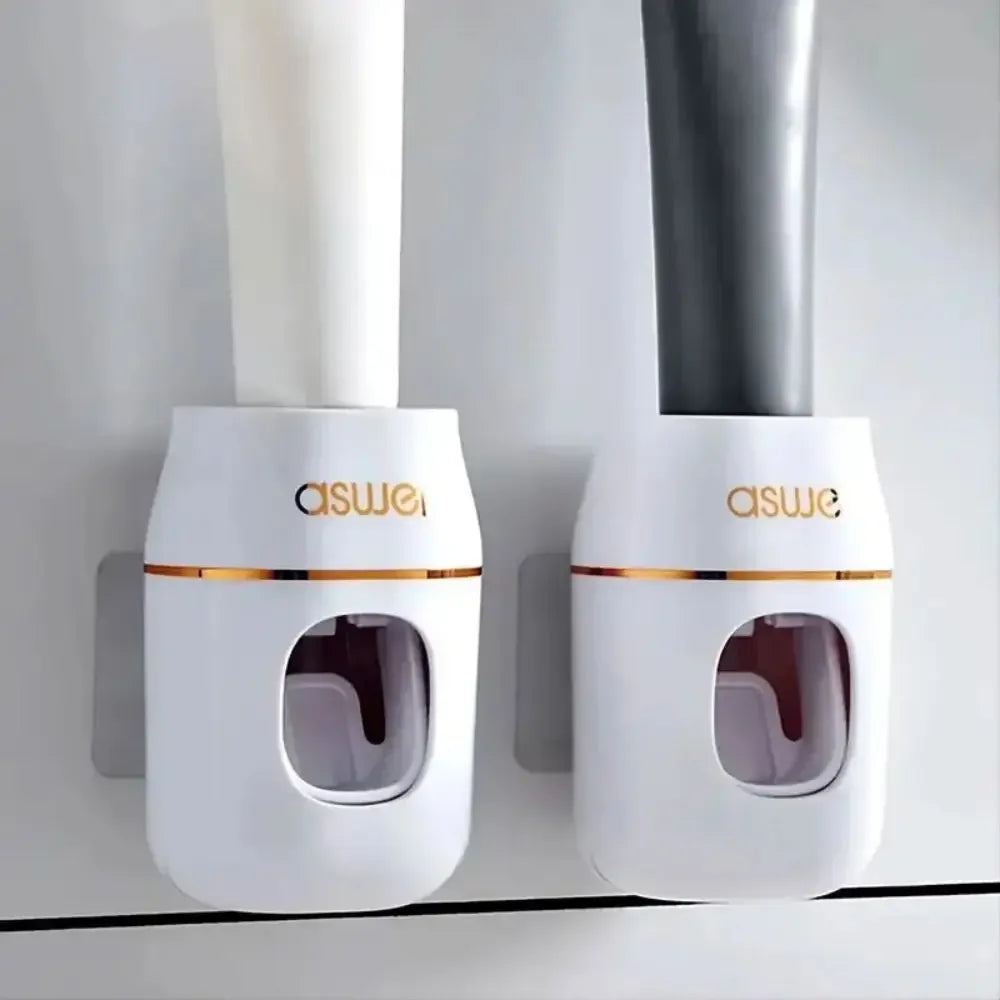 1pc Toothpaste Squeezer & Storage Rack - Easy Automatic Toothpaste Refills