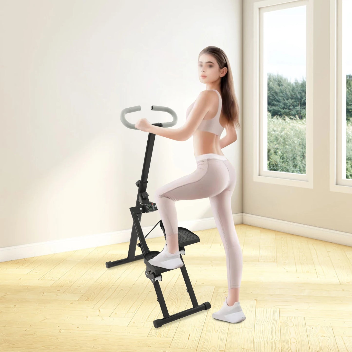 Foldable Stair Stepper, Indoor Vertical Stair Climbing Machine