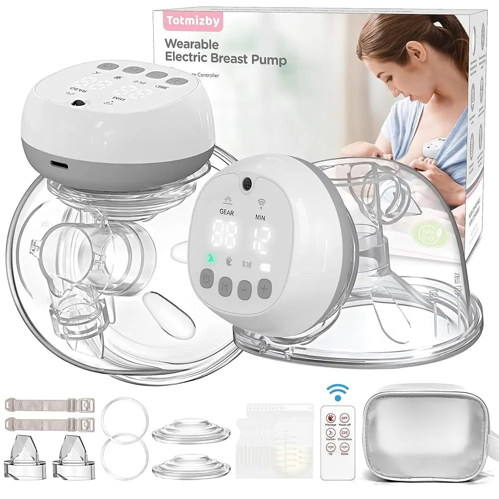 2 Pcs Electric Wearable Breast Pump