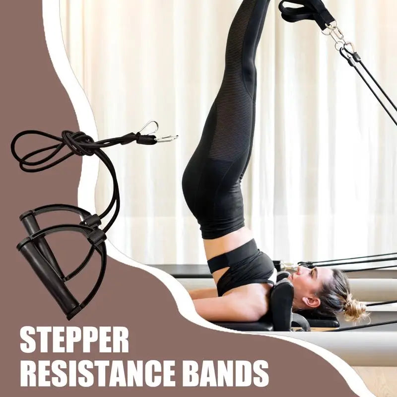 Multifunctional Resistance Bands Ergonomic Stepper Rope Pulling with Handles