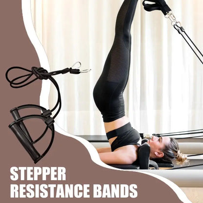 Multifunctional Resistance Bands Ergonomic Stepper Rope Pulling with Handles