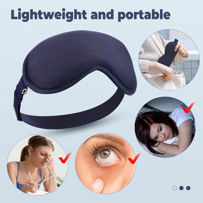 Electric Hot Compress Eye Massage Instrument with Heat Vibration Eye Mask Sleep Aid Device Relieve Eye Fatigue