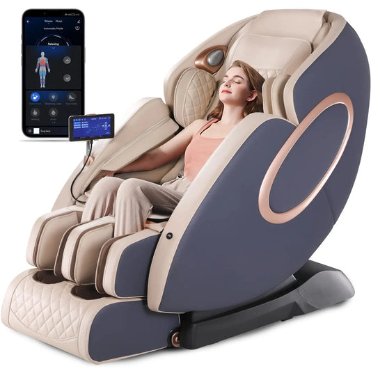 Massage Chairs SL-Track Full Body Shiatsu Recliner Zero Gravity Massager with Yoga Stretching Foot Massage Roller