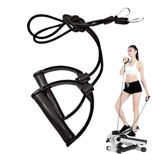 Multifunctional Resistance Bands Ergonomic Stepper Rope Pulling with Handles
