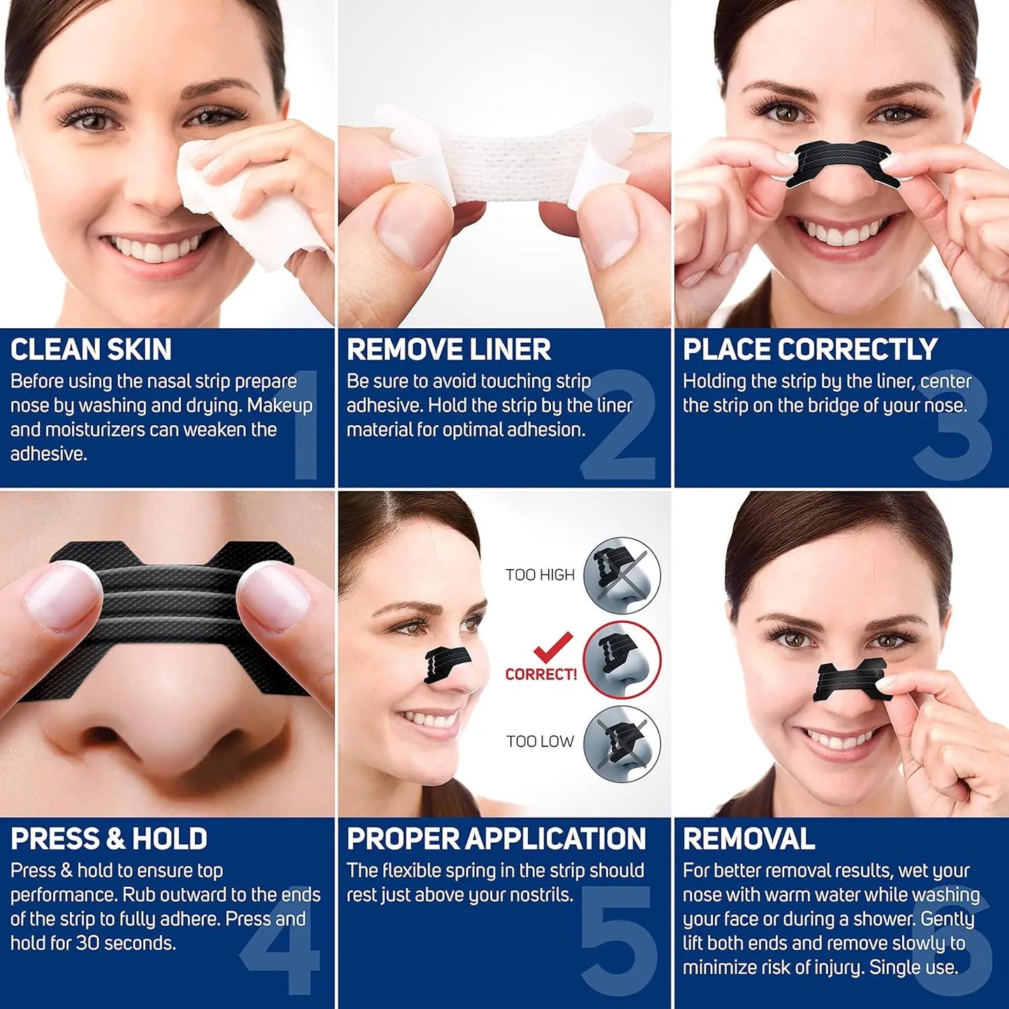 Nose Strips Medical Grade Extra Strength Nasal Strips, Relief Strips for Sleep
