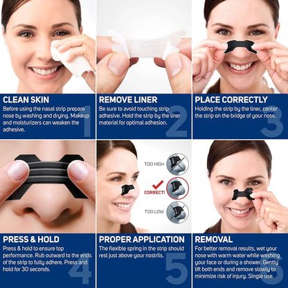 Nose Strips Medical Grade Extra Strength Nasal Strips, Relief Strips for Sleep