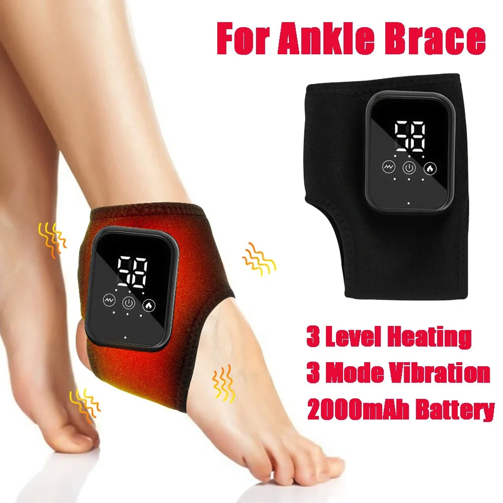 Electric Wrist Brace with Adjustable Hot Compress Vibration Massage