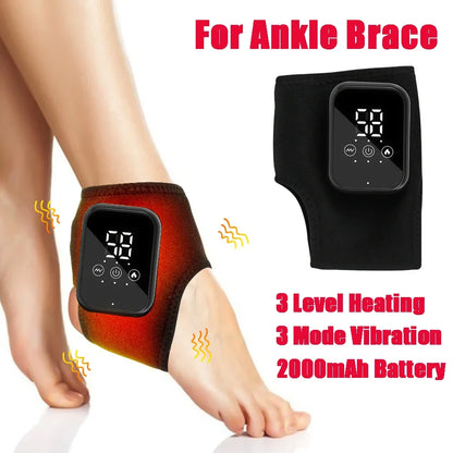 Electric Wrist Brace with Adjustable Hot Compress Vibration Massage