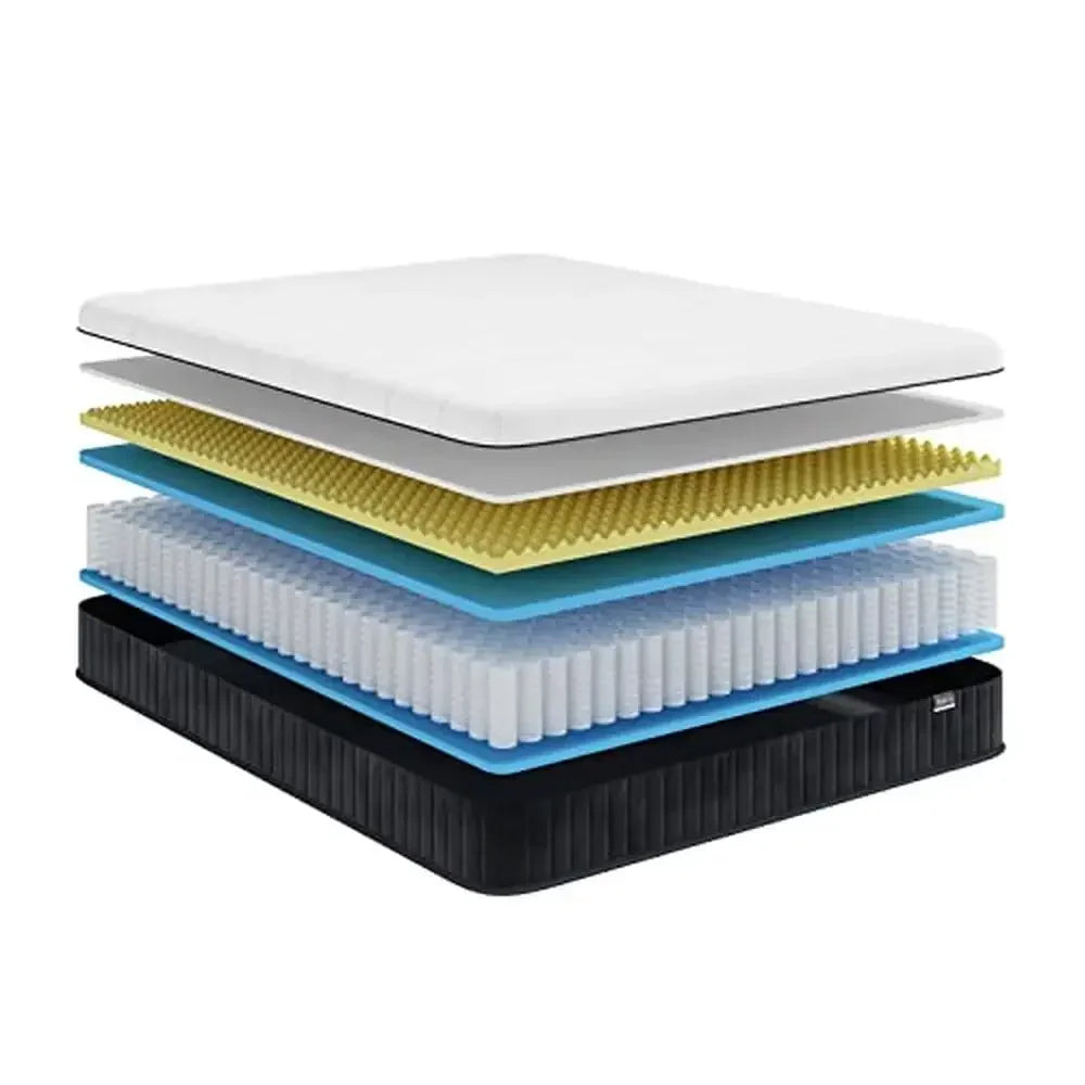 12 Inch Memory Foam Hybrid Queen Size Mattress for Support & Pressure Relief Comfort
