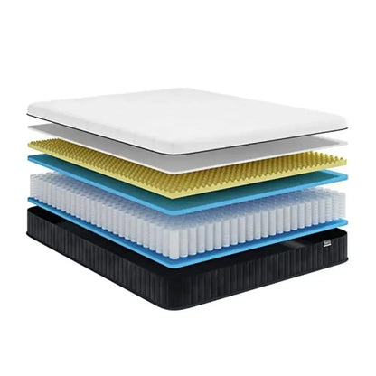12 Inch Memory Foam Hybrid Queen Size Mattress for Support & Pressure Relief Comfort