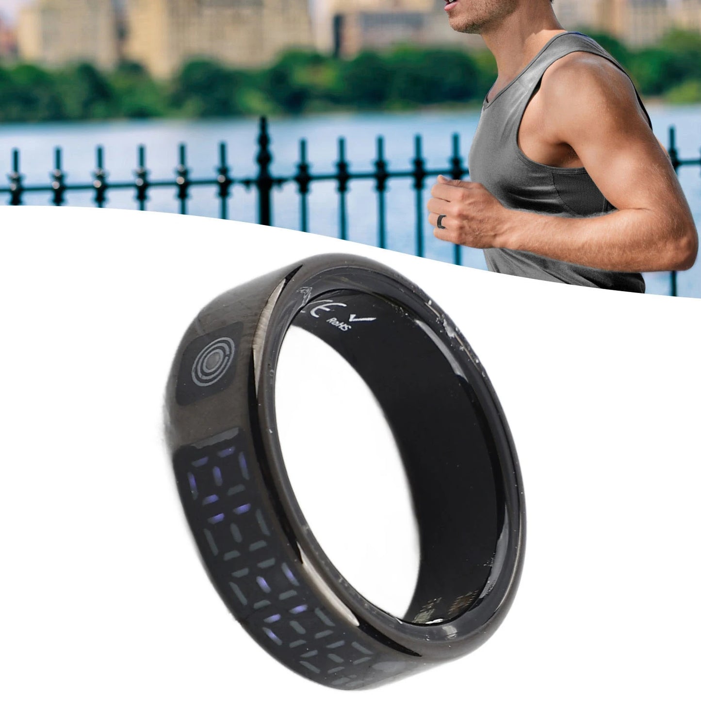 Fitness Ring Smart Ring with Display